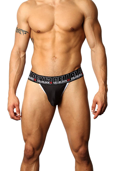 CellBlock 13 Black Back Alley C-Ring Thong