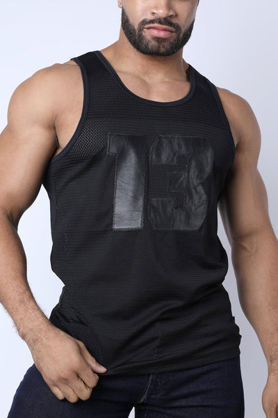 CellBlock 13 Black Linebacker Mesh Tank Top