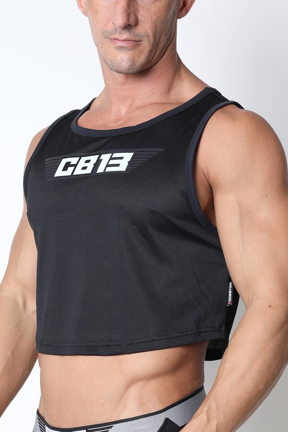 CellBlock 13 Black Marathon Cutoff Tank Top