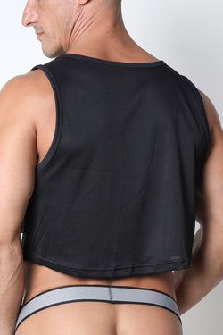 CellBlock 13 Black Marathon Cutoff Tank Top thumbnail 3