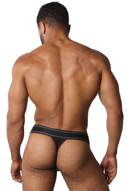 CellBlock 13 Black Relay Mesh Thong thumbnail 2
