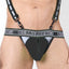CellBlock 13 Black Rogue X Reflective Zipper Thong