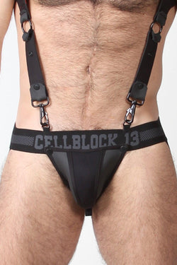 CellBlock 13 Black Spartan Neoprene Jockstrap thumbnail 1