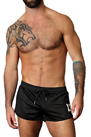 CellBlock 13 Black Tailback Mesh Short w/ Jock Pouch
