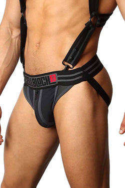 CellBlock 13 Black Triple Threat Zipper Jockstrap thumbnail 1