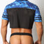 CellBlock 13  Blue Foxhole Camo Mesh Crop Top
