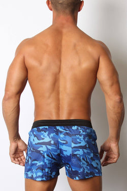 CellBlock 13 Blue Foxhole Camo Mesh Short w/ Built in Pouch thumbnail 2