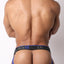 CellBlock 13 Blue High Bar Neoprene Jockstrap w/ Cock Ring