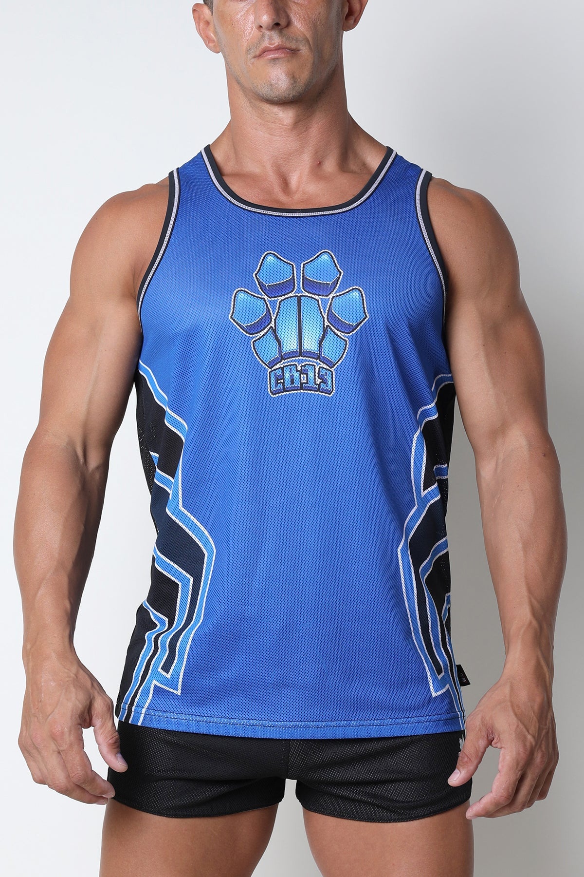 CellBlock 13 Blue Kennel Club Bandit Mesh Tank Top