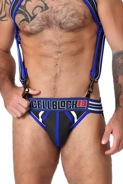 CellBlock 13 Blue Neoprene Rogue Jockstrap thumbnail 1