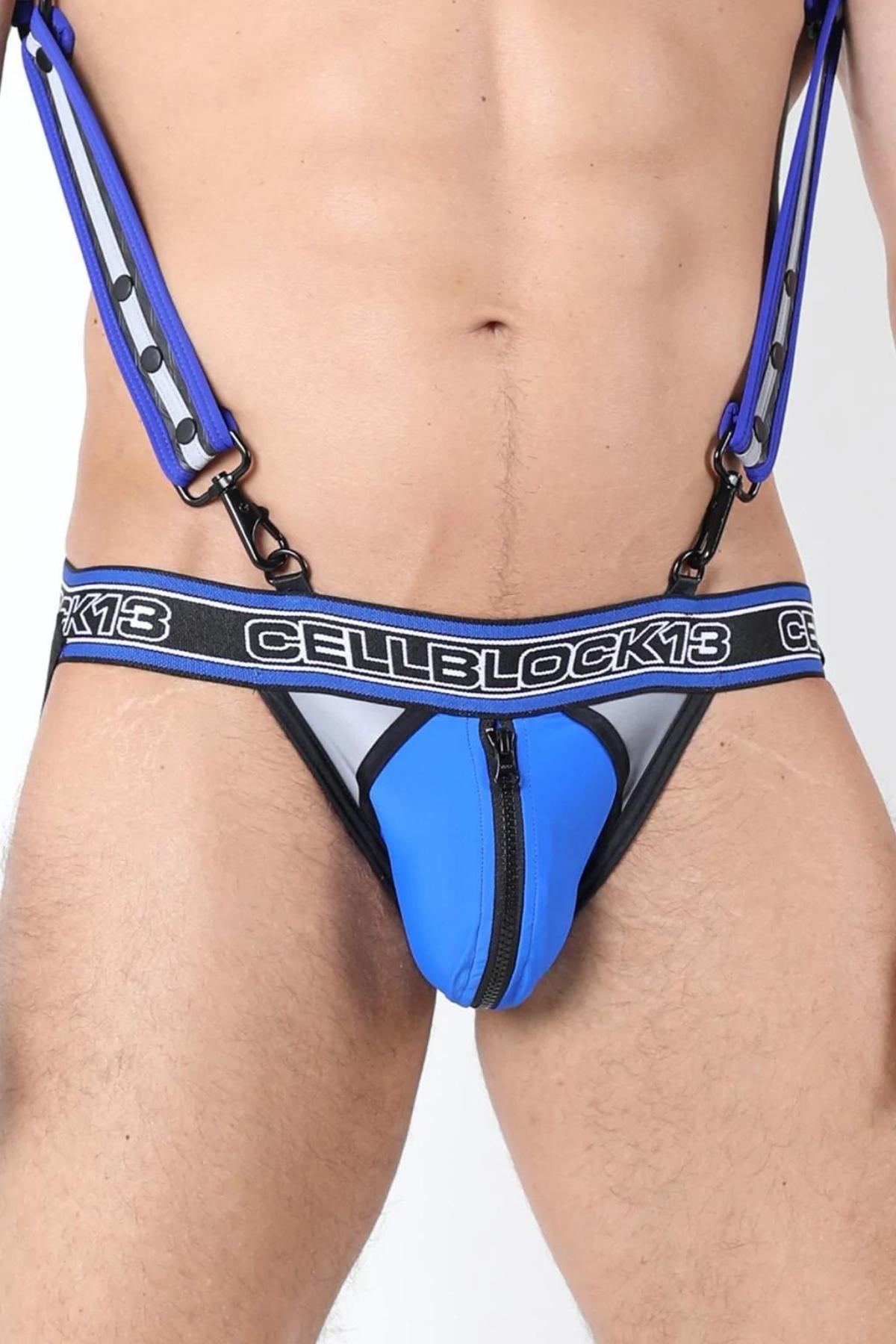 CellBlock 13 Blue Rouge X Zipper Jock