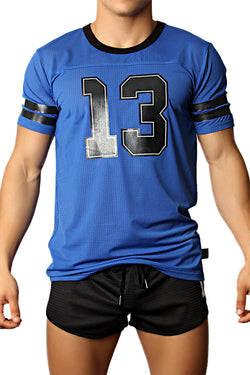 CellBlock 13 Blue Tailback Jersey Top thumbnail 1