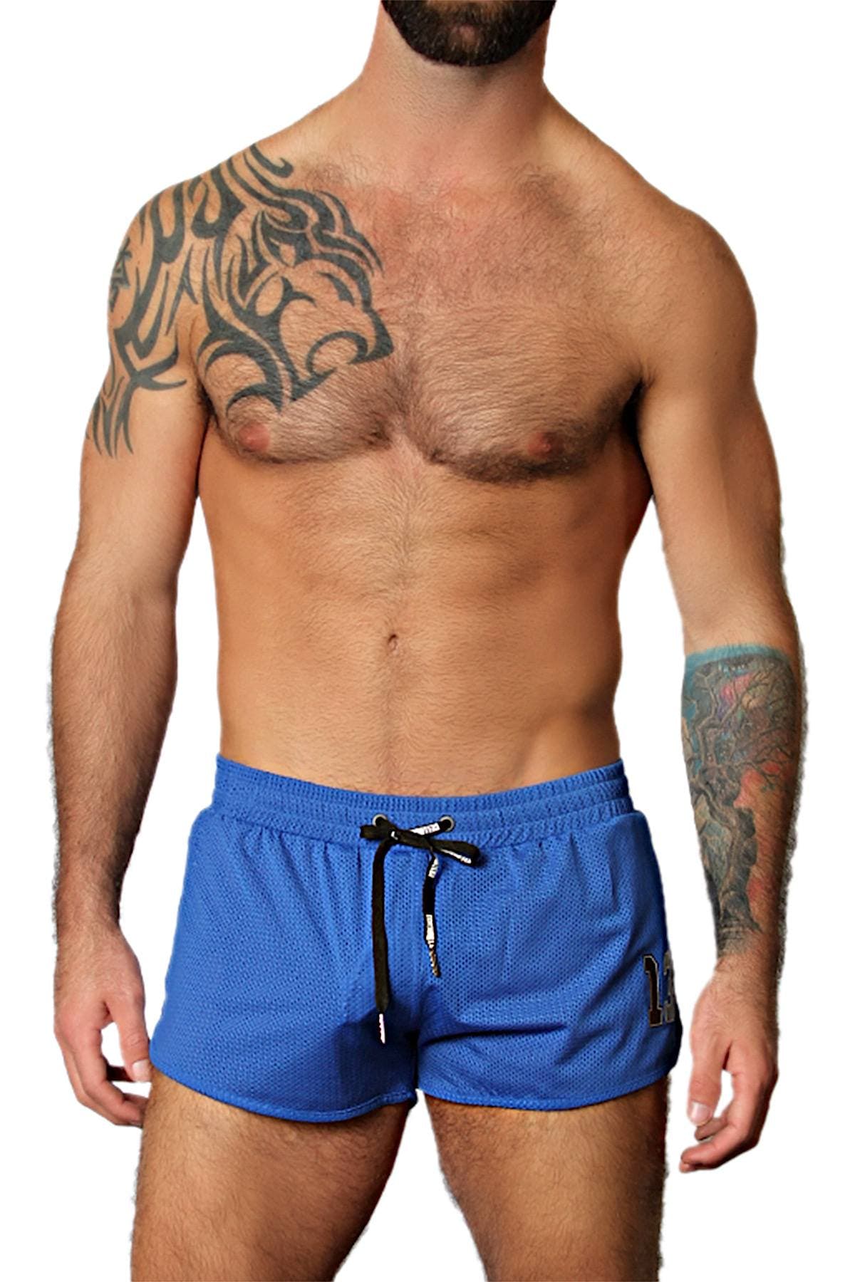 CellBlock 13 Blue Tailback Mesh Short w/ Jock Pouch