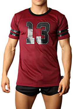 CellBlock 13 Burgundy Tailback Jersey Top thumbnail 1