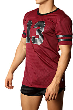 CellBlock 13 Burgundy Tailback Jersey Top thumbnail 2