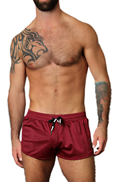 CellBlock 13 Burgundy Tailback Mesh Short w/ Jock Pouch thumbnail 1