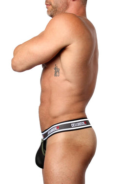 CellBlock 13 Covert Thong in Green thumbnail 3