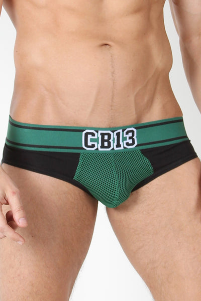 CellBlock 13 Green Halfback Low Rise Brief