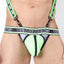 CellBlock 13 Green Rogue X Reflective Zipper Thong