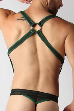CellBlock 13 Green Trojan Neoprene Harness thumbnail 3