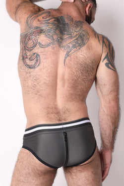 CellBlock 13 Grey All Access Zipper Brief w/ Detachable Pouch thumbnail 3