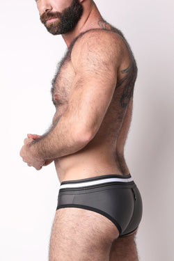 CellBlock 13 Grey All Access Zipper Brief w/ Detachable Pouch thumbnail 2