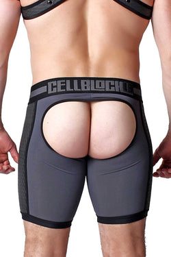 CellBlock 13 Grey Gridiron Jock-Short thumbnail 3