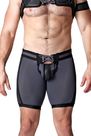 CellBlock 13 Grey Gridiron Short