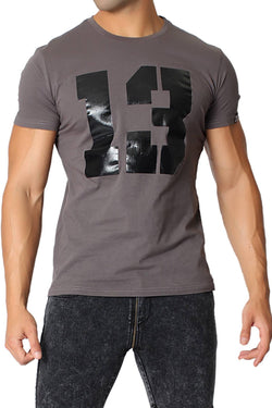 CellBlock 13 Grey Logo "13" Crew Neck T-Shirt thumbnail 1
