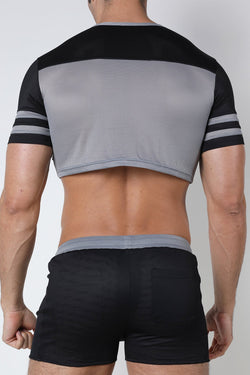 CellBlock 13 Grey Marathon Cutoff Shirt thumbnail 3