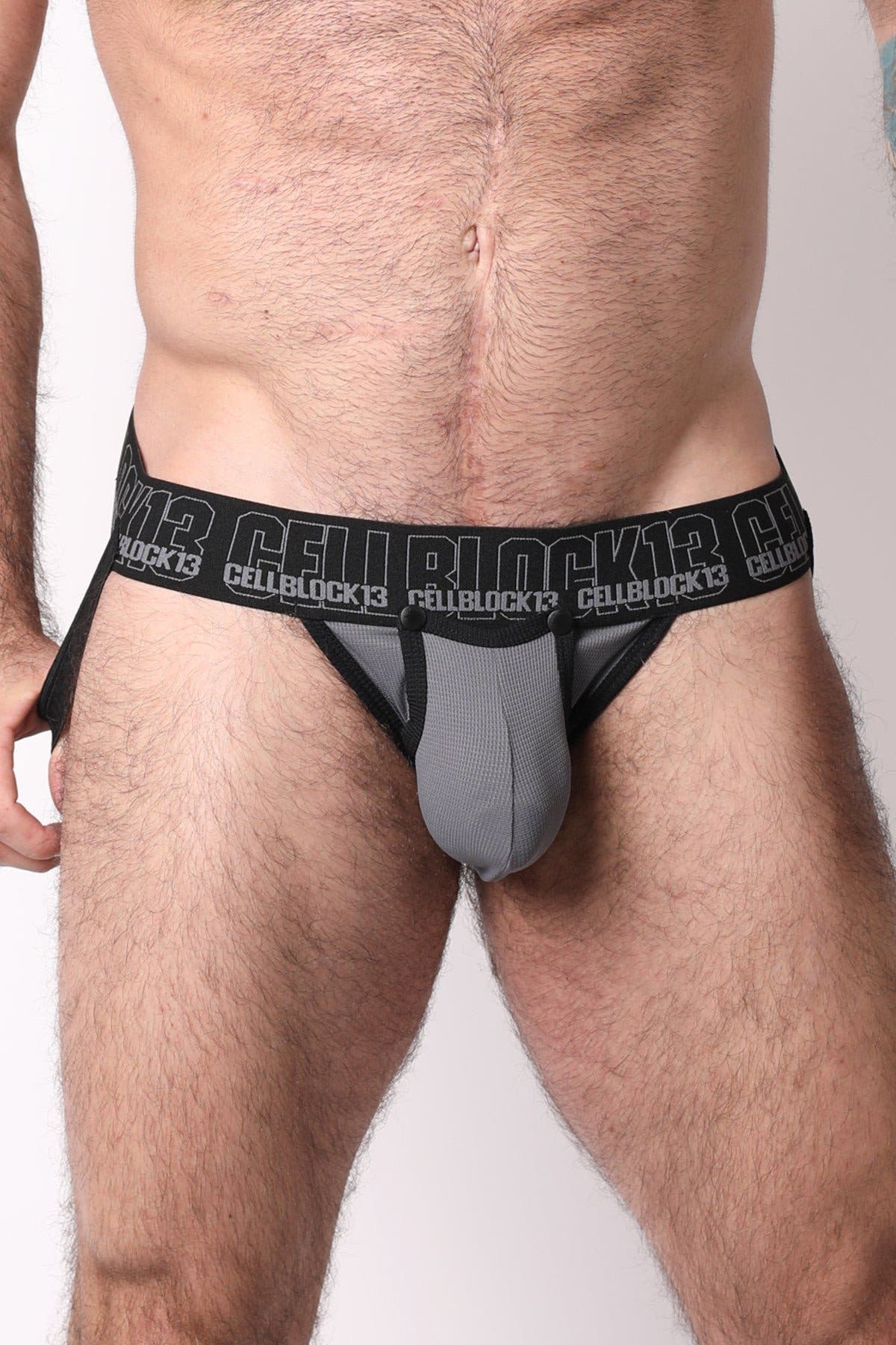 CellBlock 13 Grey Snap Up Jockstrap
