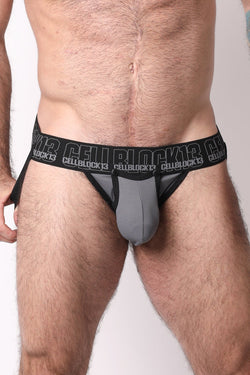 CellBlock 13 Grey Snap Up Jockstrap thumbnail 1
