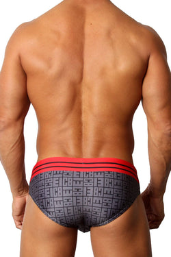 CellBlock 13 Icon Swim Brief in Red thumbnail 4