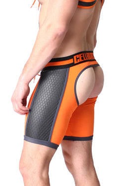 CellBlock 13 Orange Gridiron Jock-Short thumbnail 1