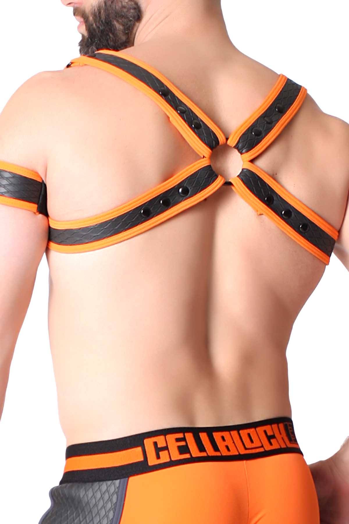 CellBlock 13 Orange Gridiron Pocket Harness