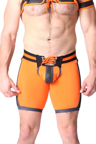 CellBlock 13 Orange Gridiron Short