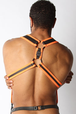 CellBlock 13 Orange Rebel Neoprene Harness thumbnail 3