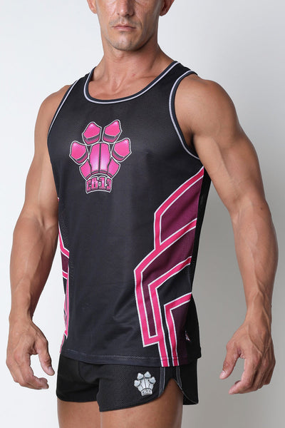 CellBlock 13 Pink Kennel Club Bandit Mesh Tank Top