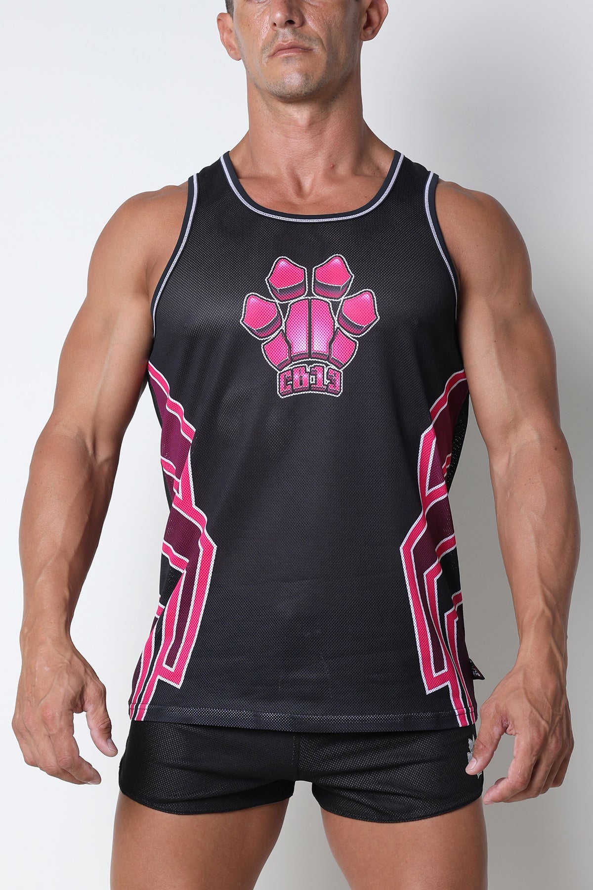 CellBlock 13 Pink Kennel Club Bandit Mesh Tank Top