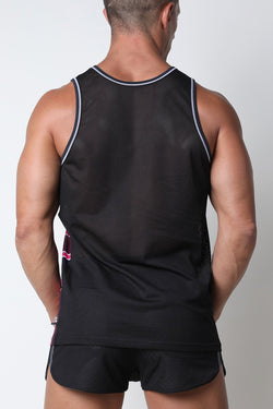 CellBlock 13 Pink Kennel Club Bandit Mesh Tank Top thumbnail 3