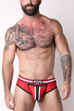 CellBlock 13 Red All Access Zipper Brief w/ Detachable Pouch thumbnail 2