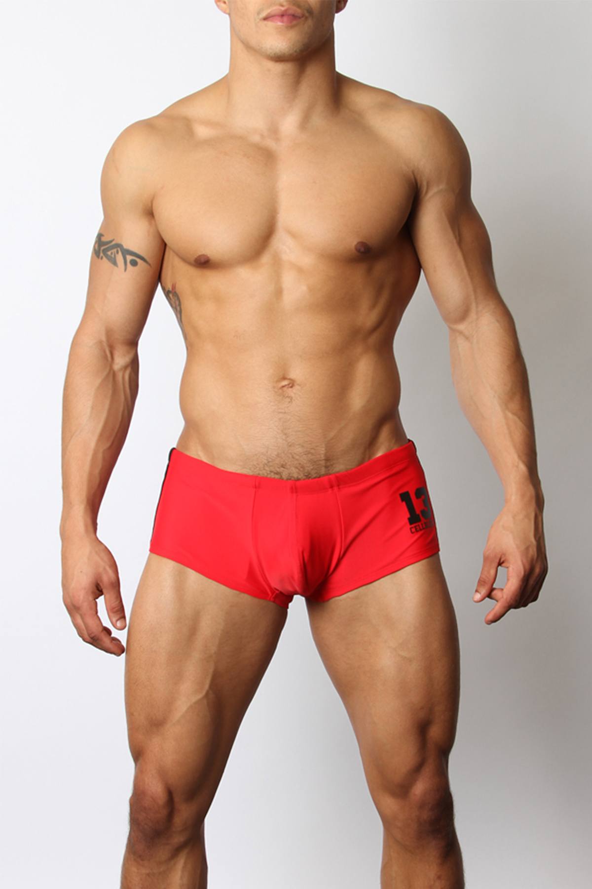 CellBlock 13 Red Breaker Swim Trunk