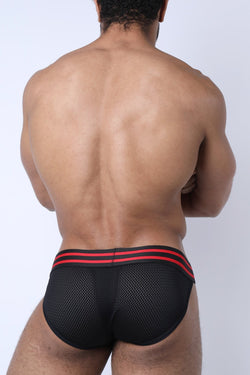 CellBlock 13 Red Linebacker Mesh Brief thumbnail 3