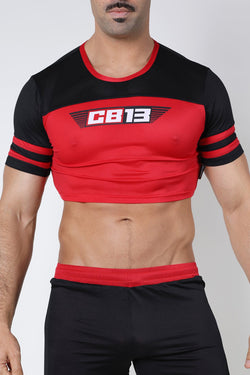 CellBlock 13 Red Marathon Cutoff Shirt thumbnail 1