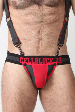 CellBlock 13 Red Spartan Neoprene Jockstrap thumbnail 1