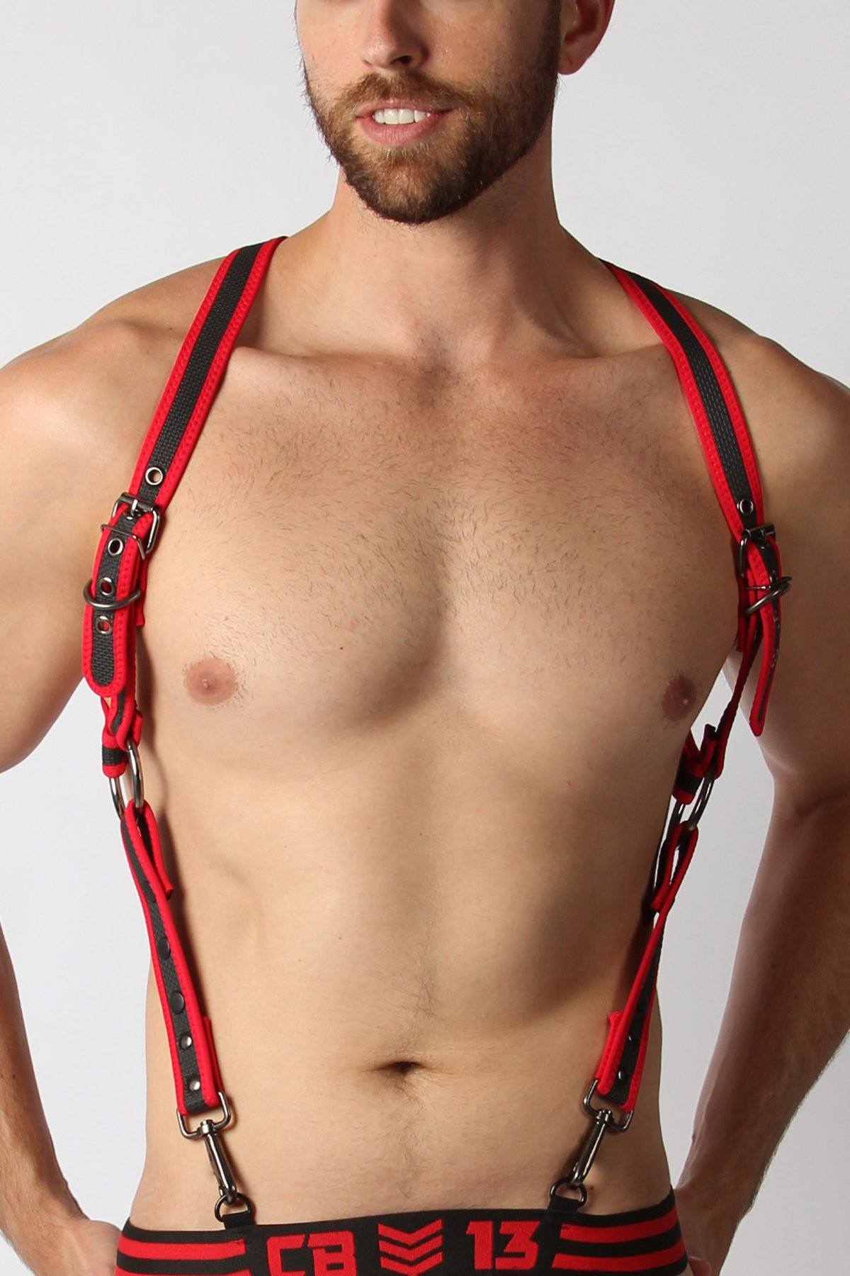 CellBlock 13 Red Trojan Neoprene Harness