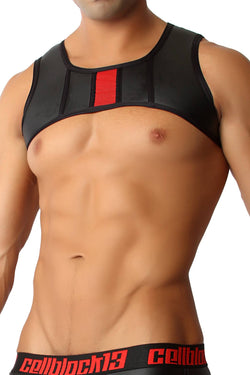 CellBlock 13 Red Vector Rubber Harness thumbnail 2