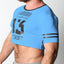 CellBlock 13 Sky Blue Relay Mesh Cutoff Shirt