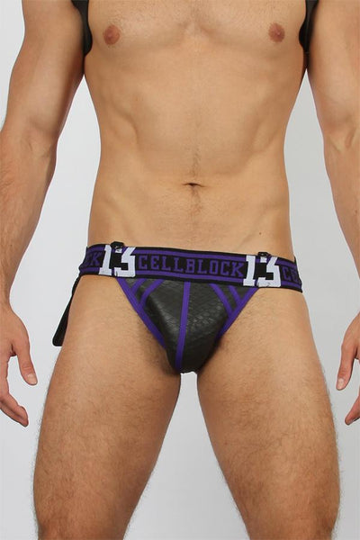 CellBlock 13 Sniper Purple Neoprene Jock w/ Side Pocket