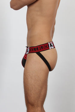 CellBlock 13 Sniper Red Neoprene Jock w/ Side Pocket thumbnail 3